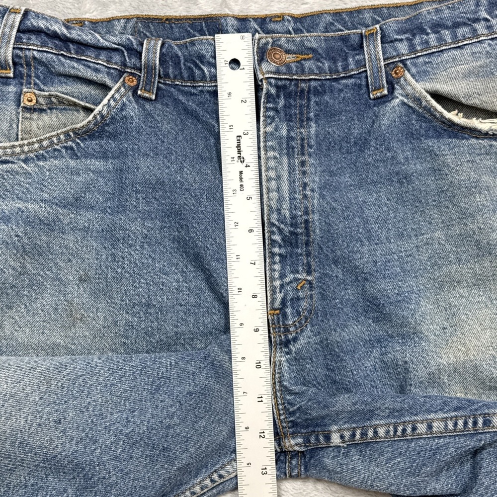 Vintage Levi's 550 Jeans Mens 36x32 (Fits 35X31) Distressed Stain Orange Tab 90s - Picture 7 of 15